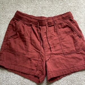 Old Navy Red Linen Shorts